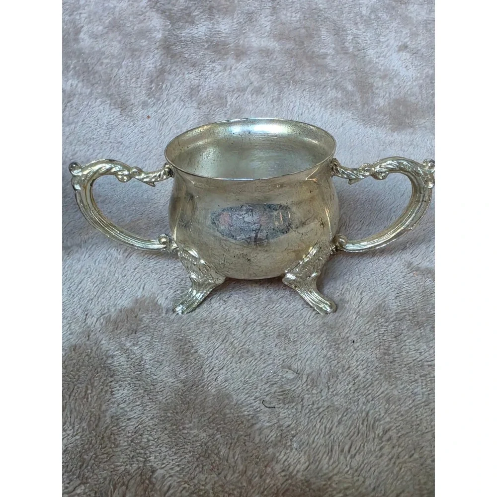 International Silver Company Silverplated Footed Creamer and Sugar Bowl Set